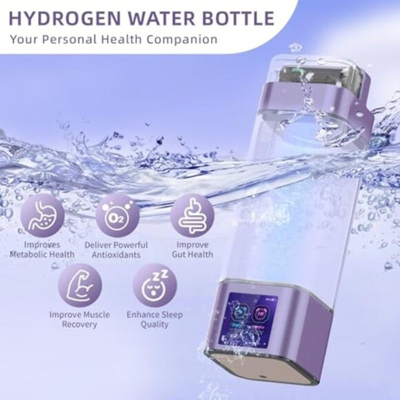 Hydrogen Water Bottle Deluxe Version, Up to 9000ppb Concentration, Upgrade Smart - Picture 3 of 7